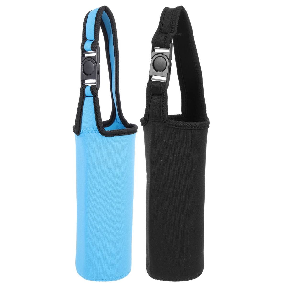 SWETRACE 2Pcs Black Water Bottle Pocket Sleeve for Insulation and Heat Retention
