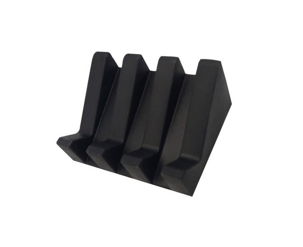 Soap Dish Easy Clean Self-draining Silicone Convenient Quick Drainage Soap Rack Toilet Supplies -Black