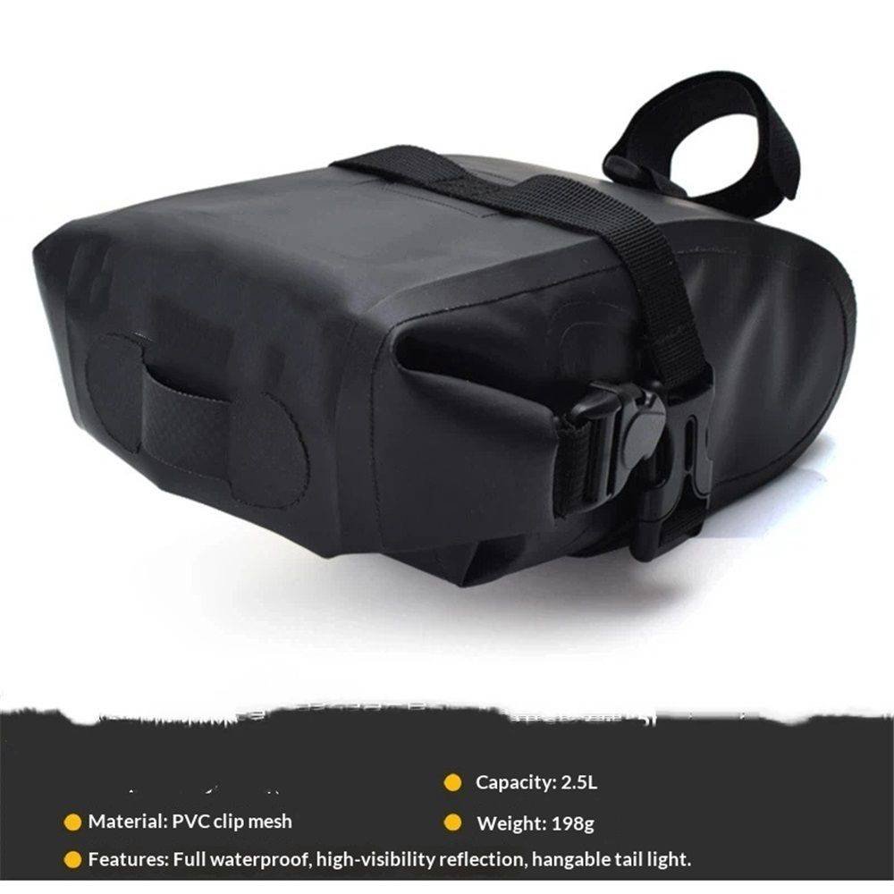 Wedge DryBag with Strap Mount - Bicycle Seat Pack,Mountain Road Bike Seat Bag Bicycle Bag Professional Cycling Accessories