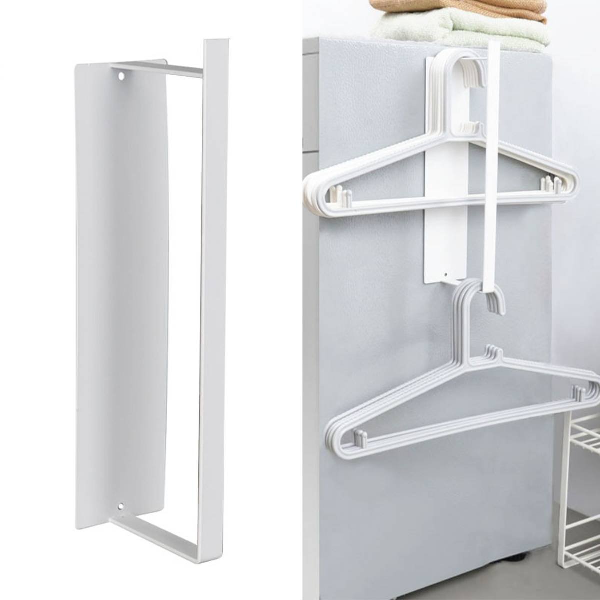 Washing Machine Side Hanger Non Punching Magnetic Hanger Storage Rack