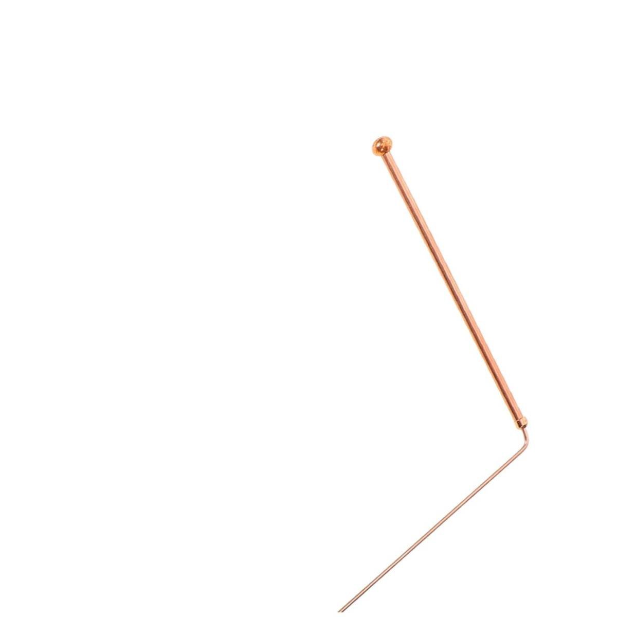 Metal Detector Wand JWDX, 1 Pair of Probe Rods High Precision Pure Copper xunlong Ruler Detection Rod Telescopic Antenna Energy Locator Double Supported Water Detection Artifact One Size Yellow