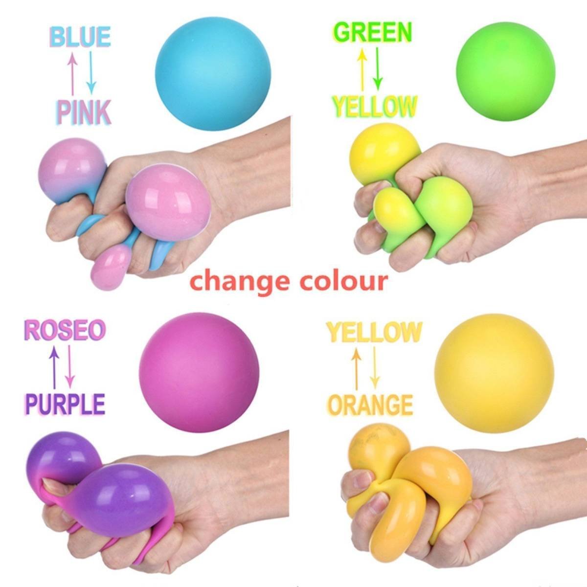 4Pcs Color Changing Stress Toys