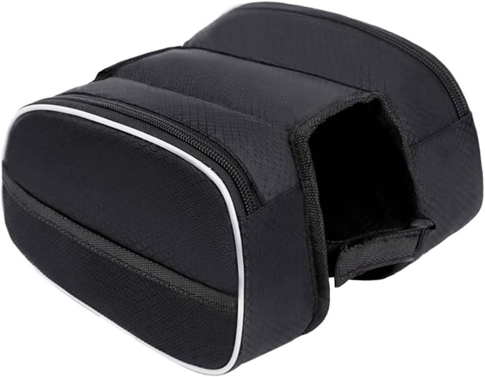 Waterproof Front Bike Frame Bag 19x12.5x6 cm Black