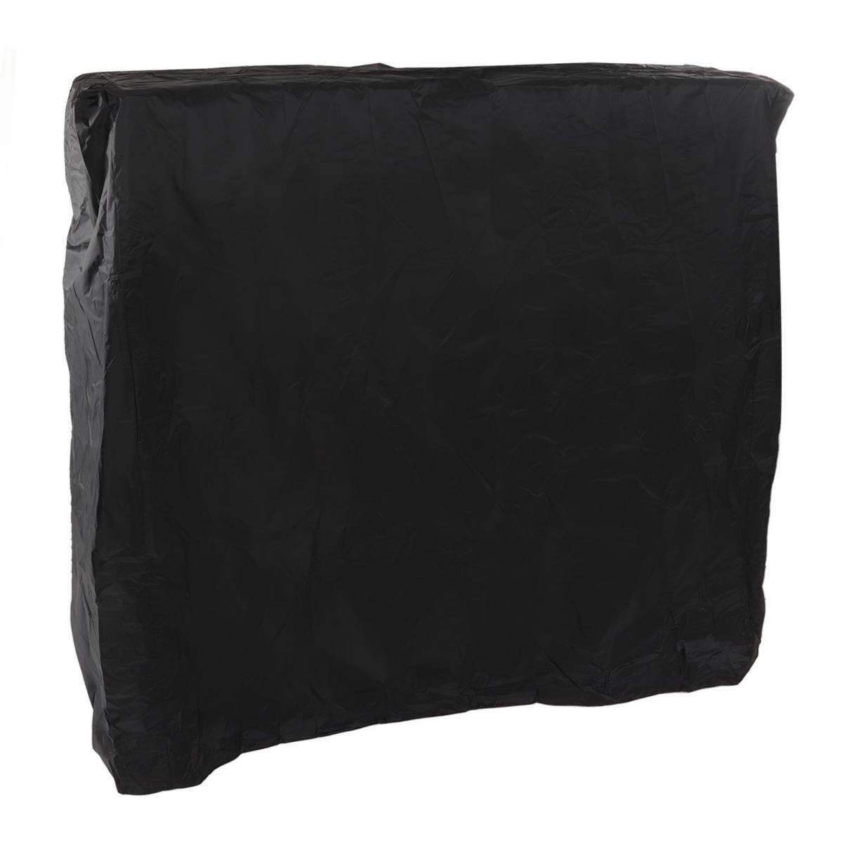Ping Pong Table Cover Black Zippered 210 Silver Coated Waterproof Dustproof Tennis Table Cover for Patio 155x75x150cm