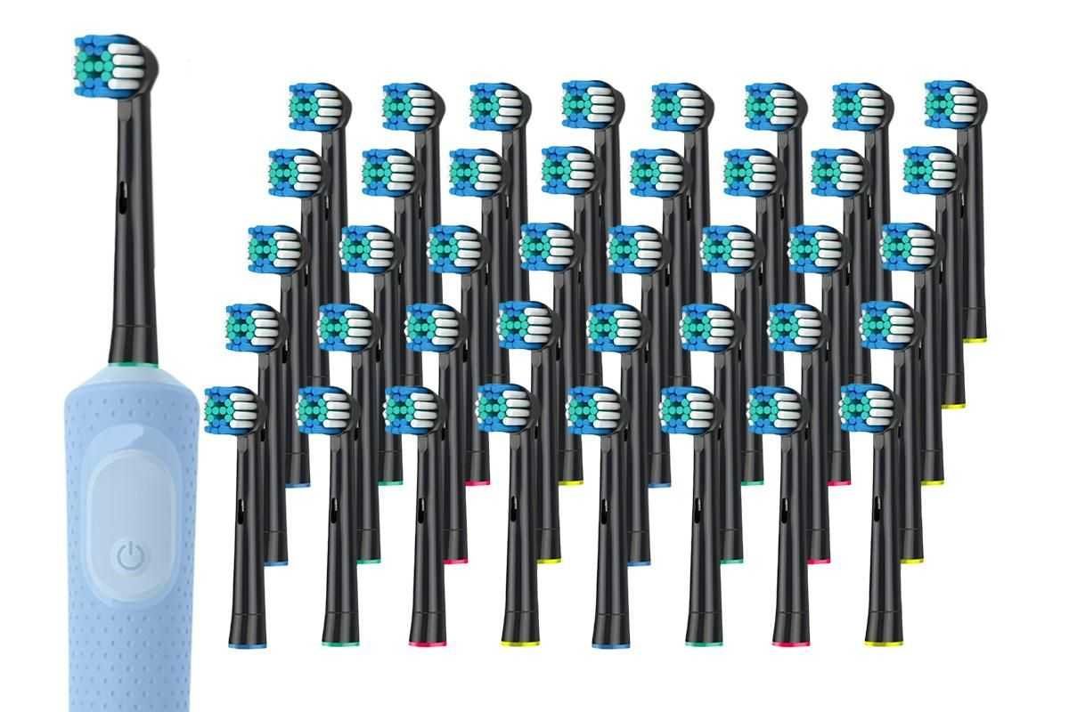 20 Pack Replacement Heads Compatible With Oral B Soft Electric Toothbrush Heads