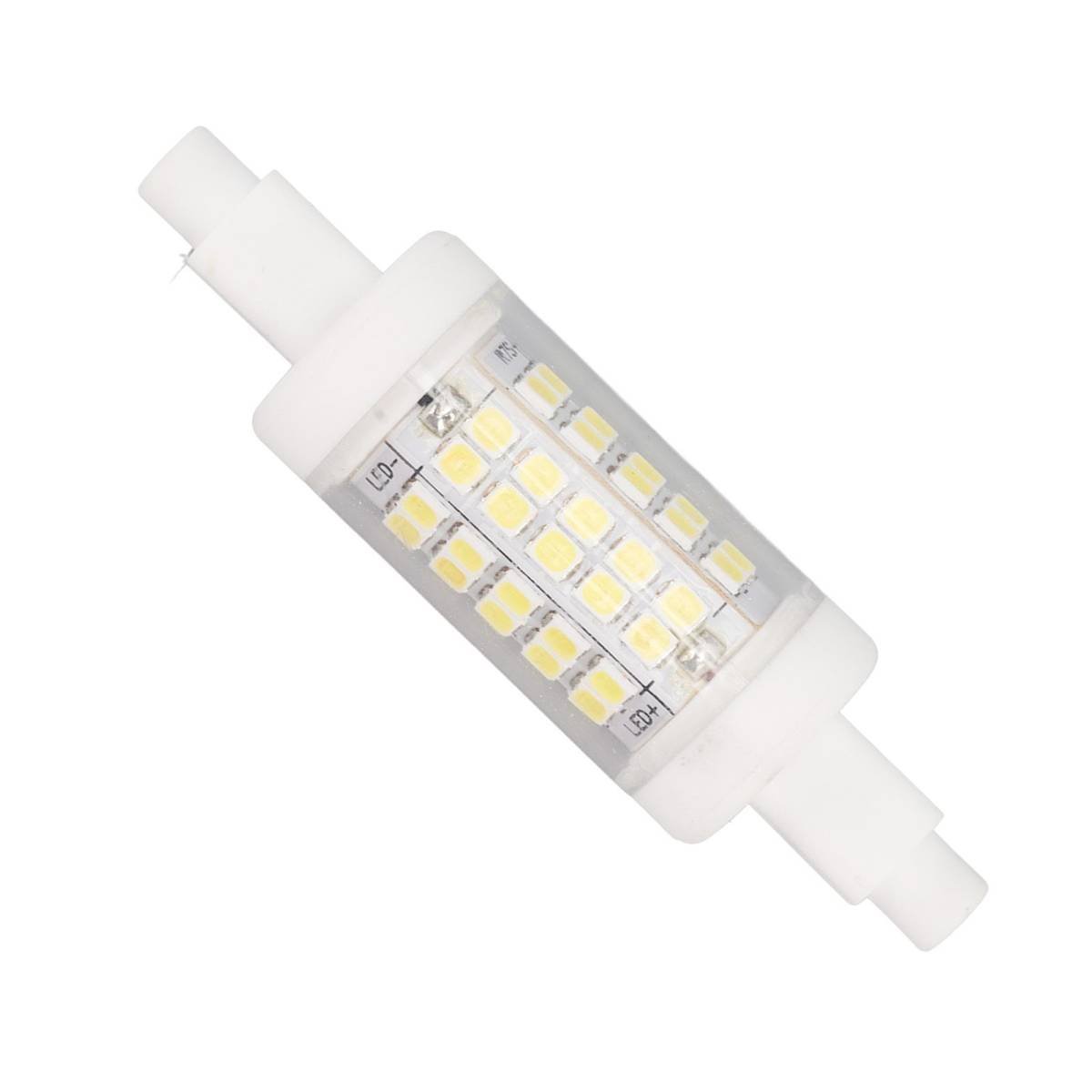 R7s LED Bulb 80mm 5W Double End Floodlight with 60LED 6000K White Light Corn Lighting for Replacement 220V