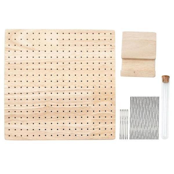 Boutique Wooden Crochet Blocking Board Knitting Blocking Mat with Bar Needles for Knitting & Crocheting