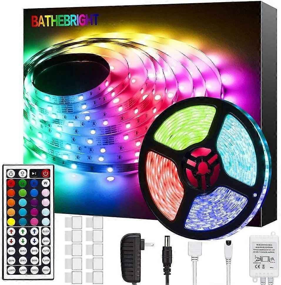 10M Waterproof RGB LED String Lights, 300 LEDs with Bluetooth Controller