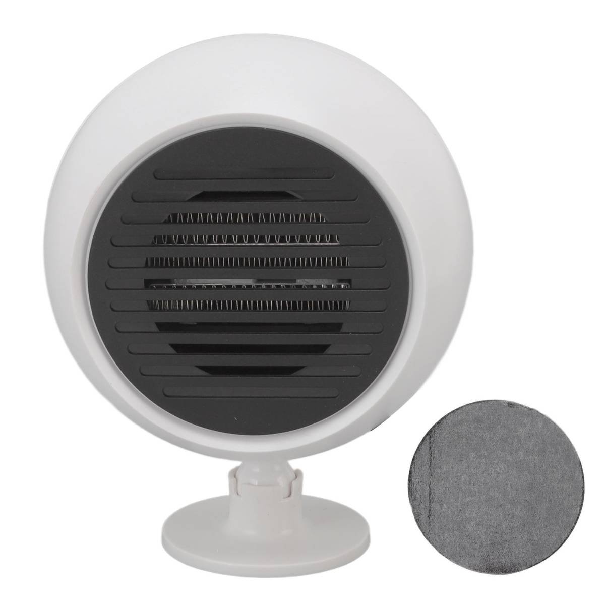 Car Heater Constant Temperature Low Noise Wide Angle 360° Adjustable Car Heater Fan White 24V