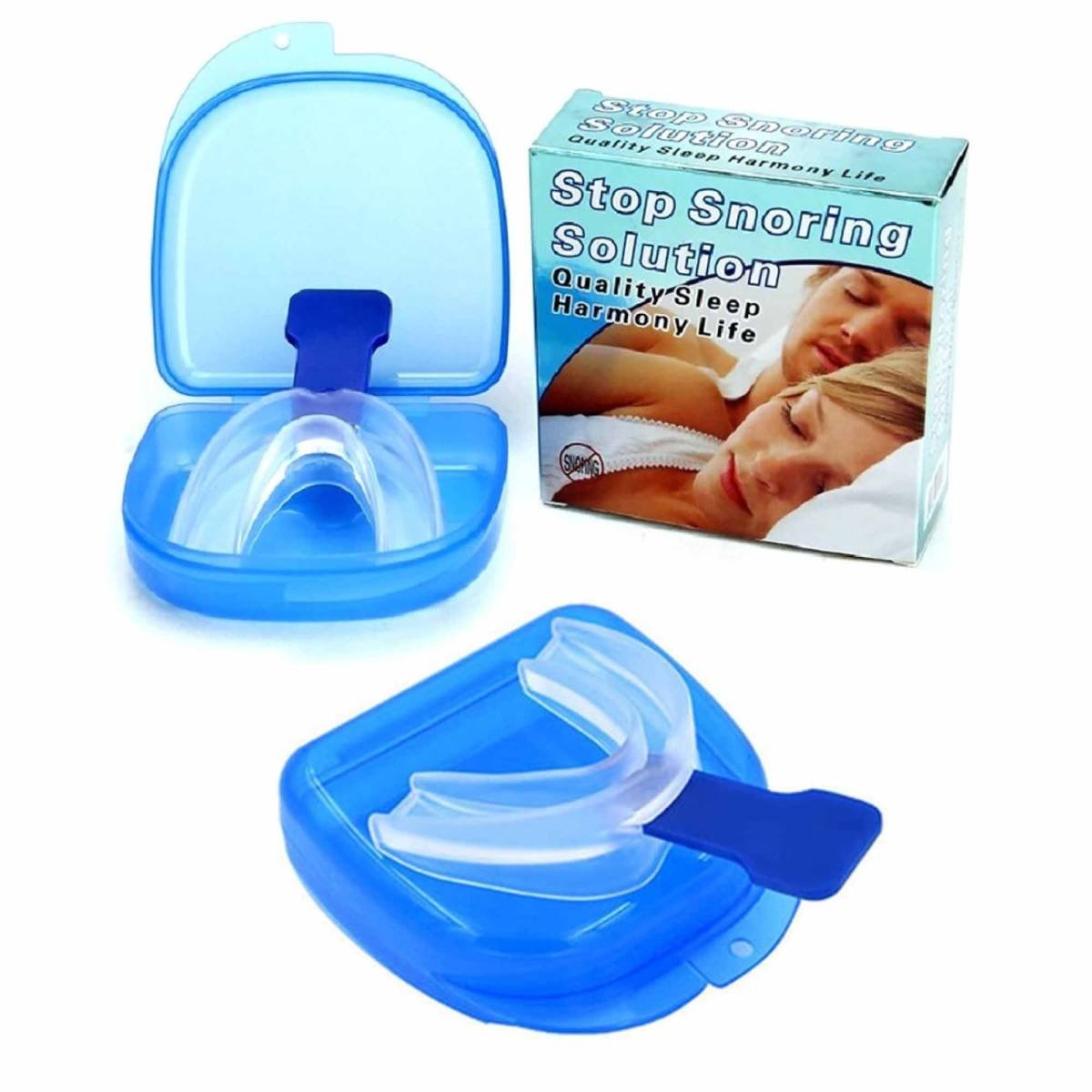 2 Pack Anti-Snoring Mouth Guards, Adjustable Sleep Apnea and Teeth Grinding Aid
