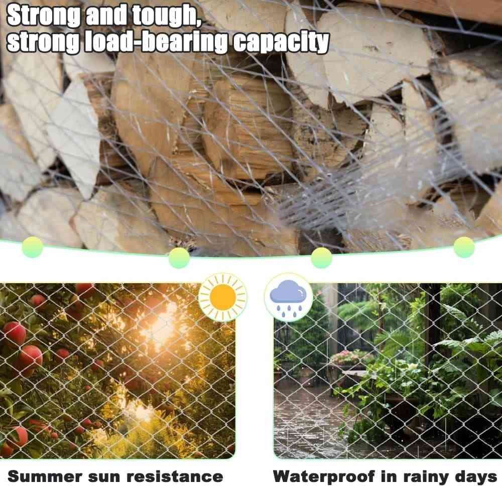 1 Pack Cat Protection Net for Balconies and Windows, Compatible with Cats, 6M x 3M