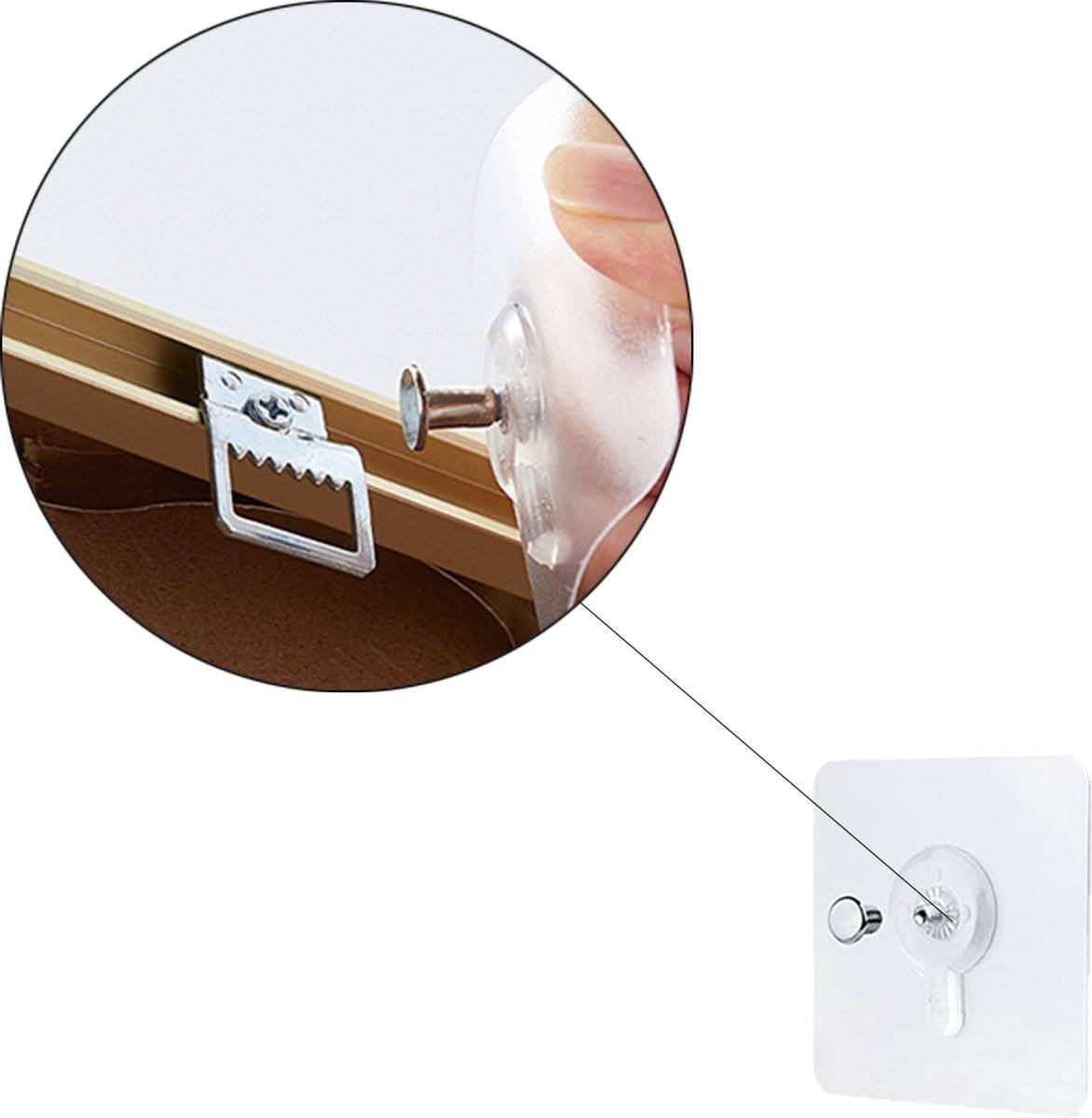 Self-Adhesive Nail - 20 pieces - Adhesive Nails - Self-Adhesive Hanging System - Adhesive Screw