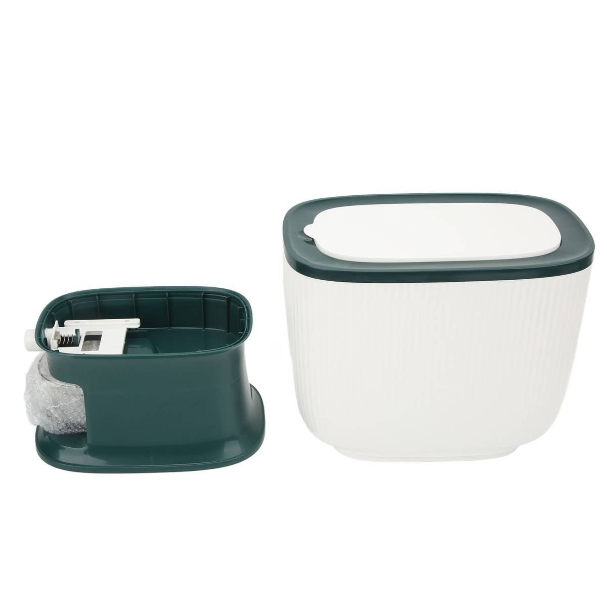 Medicine Box Pill Storage Case Sewing Tin Container PP 2 Layer Portable for Home Office Blue