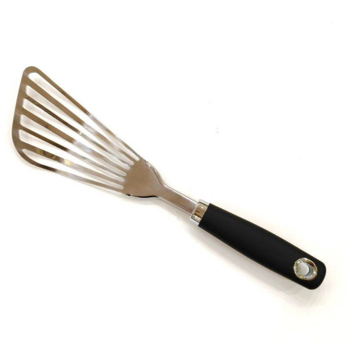 Stainless steel Fish Turner Spatula Stainless Steel for Kitchen Use, Small Griddle Egg Spatula, Flexible,Corrosion Resistant, Kitchen Slotted Turner with Thin Edge Ideal for Turning,12.75"