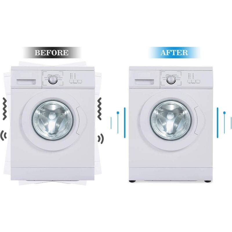 4-piece vibration-damping washing machine mat - prevent washing machine from moving - vibration-damping washing machine pads for washing machines and dryers