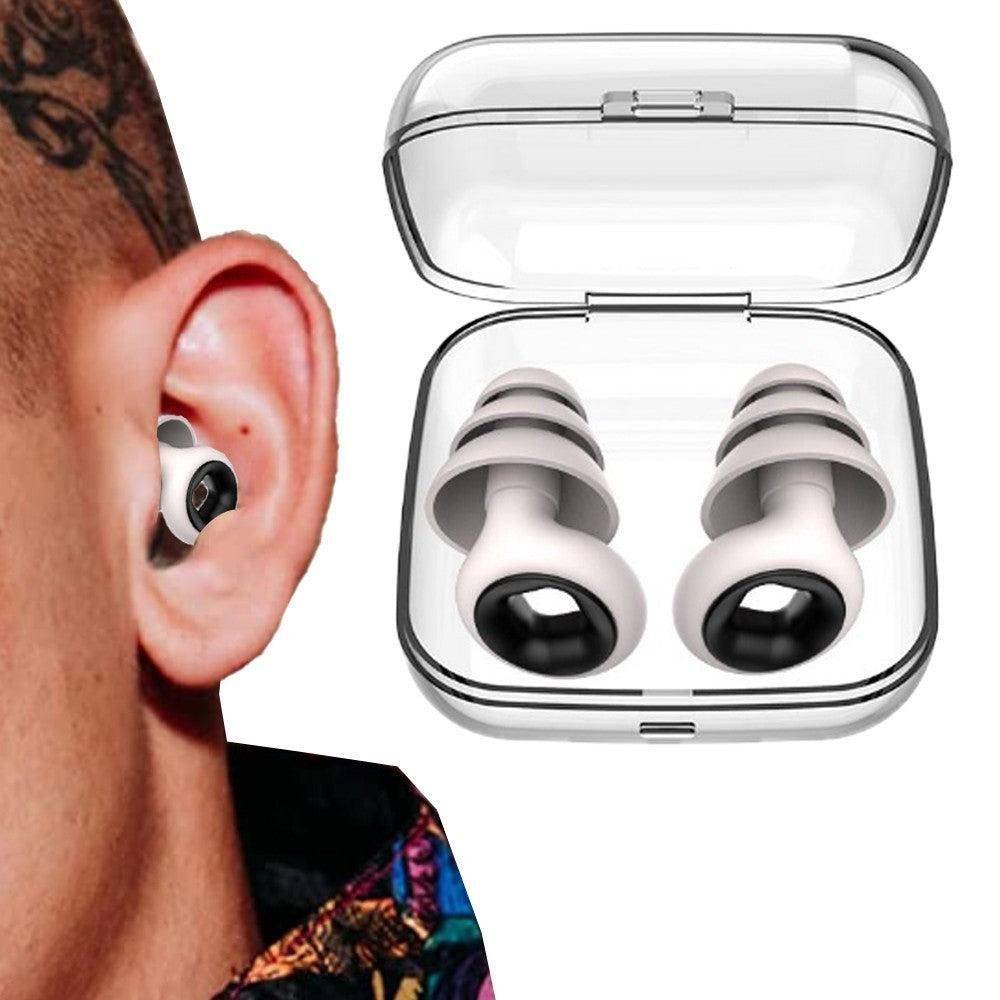 Reusable Hoop Noise Reduction Earplugs White
