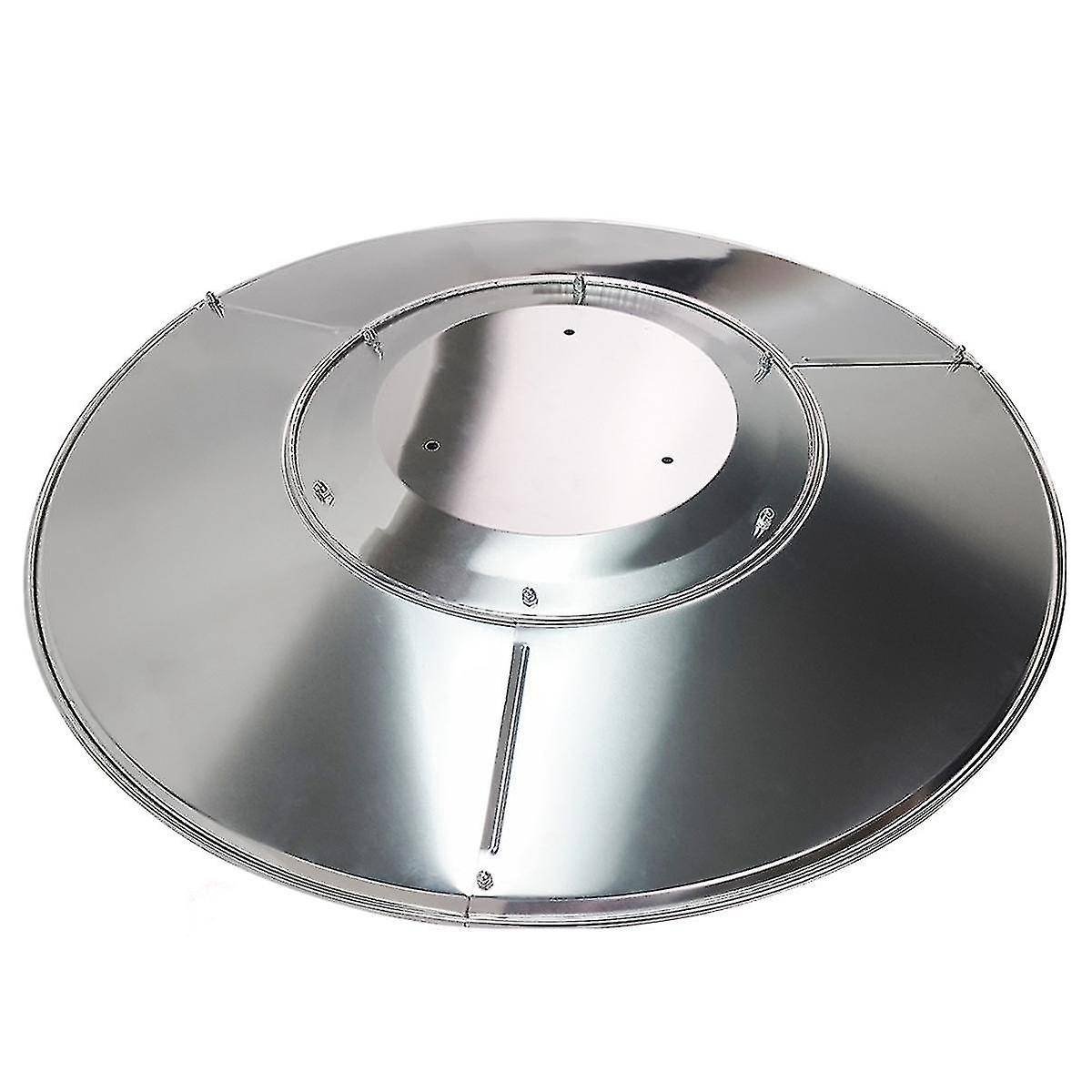 Patio Heater Reflector Plate, Outdoor Propane Heater Replacement Part - Top Dome, 3-Hole Mount, 3-'-UU-