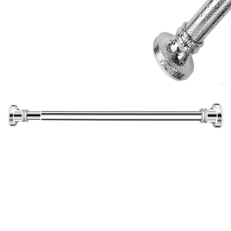 Extendable stainless steel telescopic curtain rod, 47-96cm