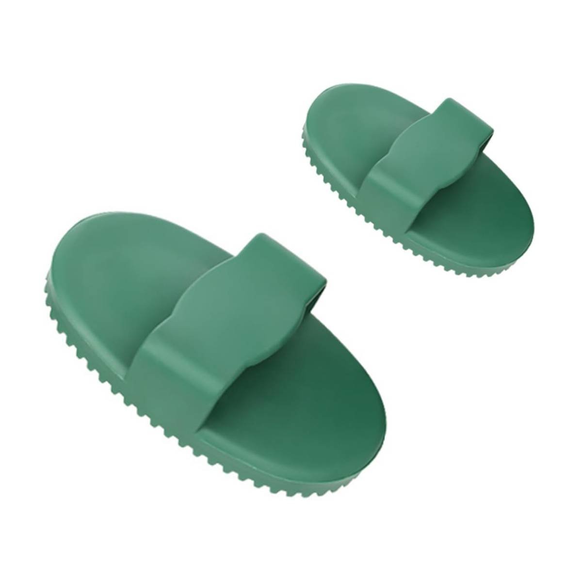 2 Pack Pet Massage Brush for Dog and Cat Grooming Green