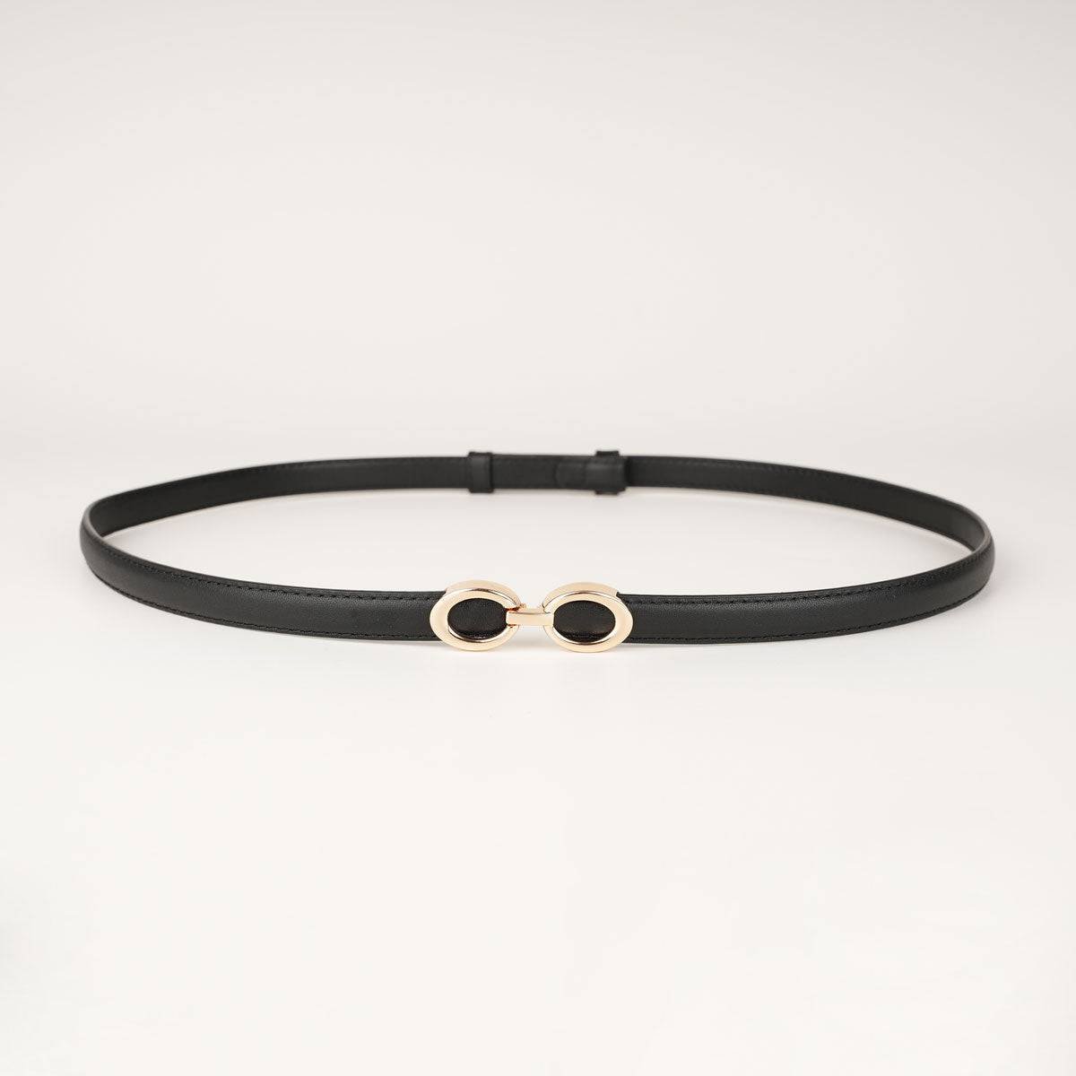 Peroz Yara Women's Black Adjustable Leather Belt