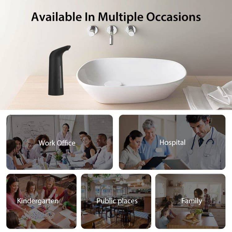 Touchless Automatic Liquid Soap Dispenser 400ml, Brown