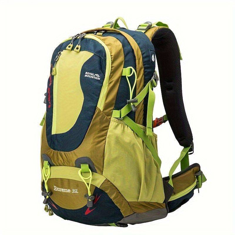 Green Orange Blue Black Royal Mountain backpack, Extreme 35L backpack, travel backpack, outdoor backpack, high-quality backpack, Australian bush backpack, camping gear, hiking backpack 35L
