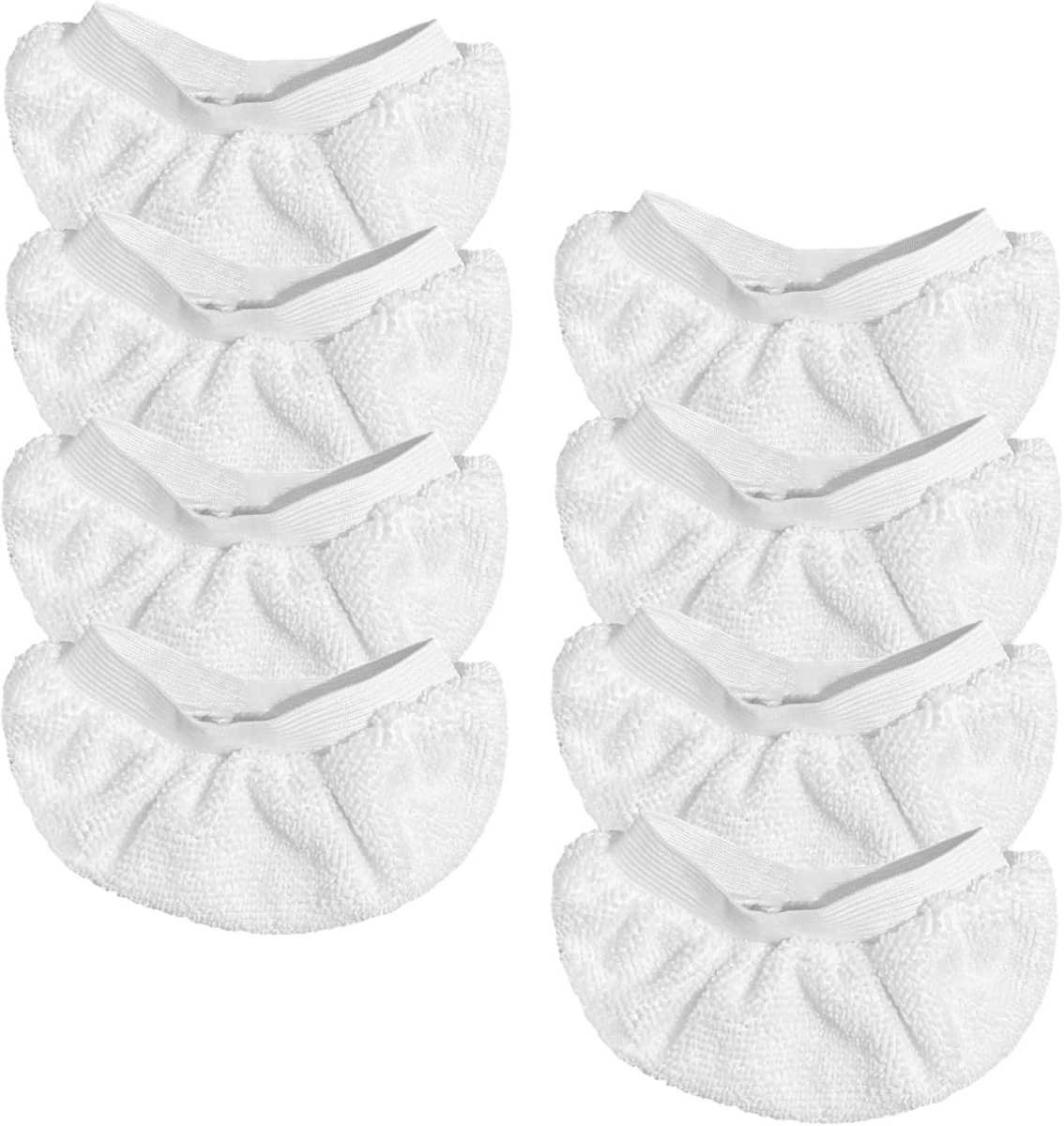 8 Pack Steam Cleaner Accessories for Most Handheld Steam Cleaner - Microfiber Cloths Cover Compatible with Bissell Steam Shot, Dupray, PurSteam, Comforday Steam Cleaner