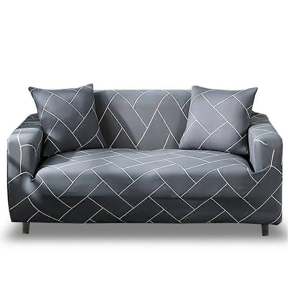 Stretch Sofa Cover 2 Seater with Armrests 110-160cm