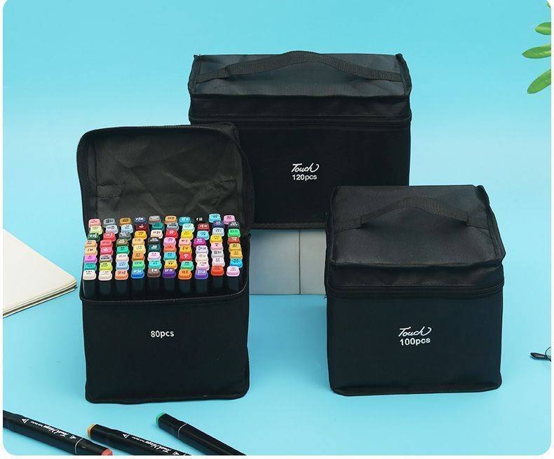 Dual Tip Quick Dry Marker Pens, Watercolor Coloring Drawing Marker Set