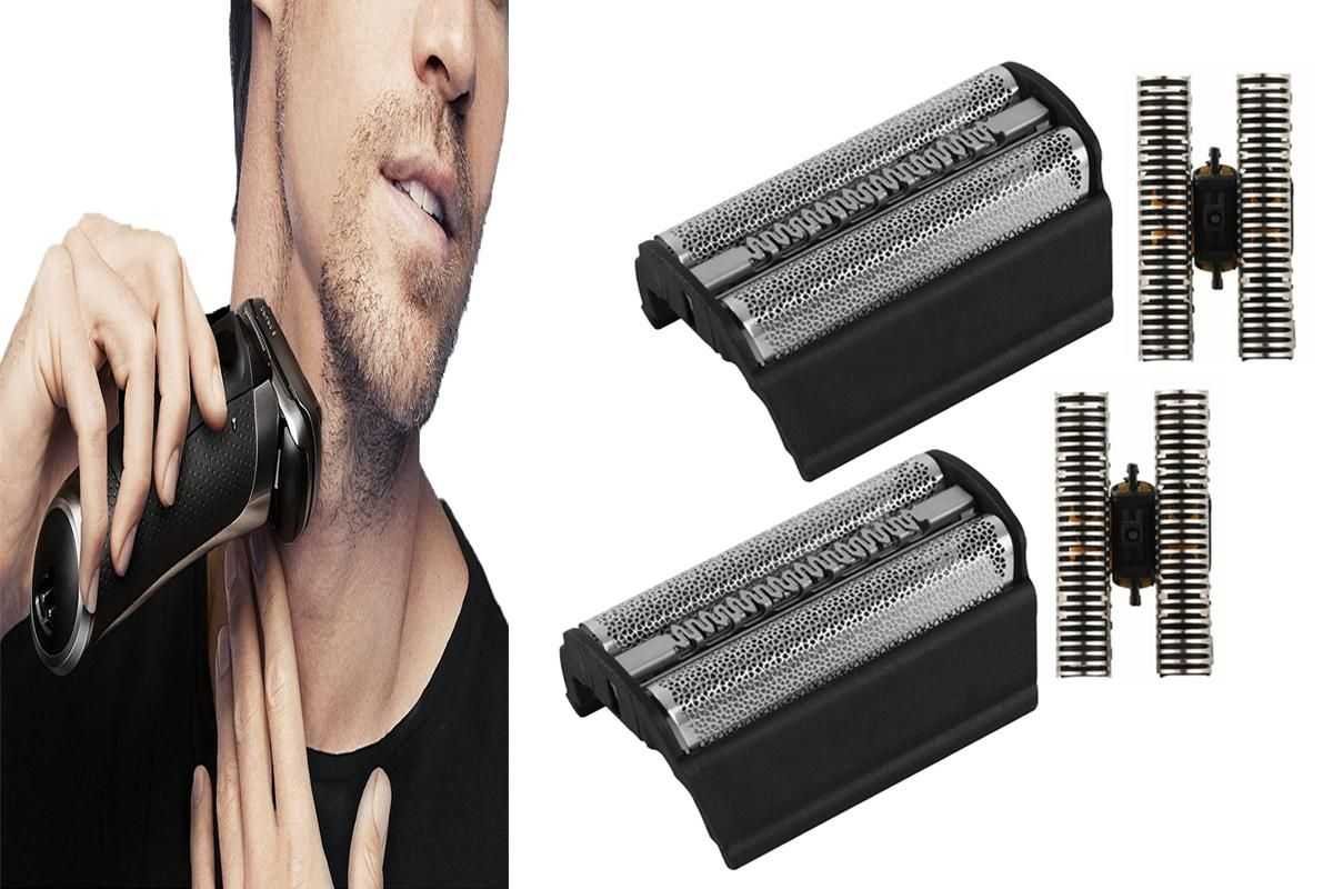 2Pcs Braun 31B Replacement Foil And Cutter For 5000 6000 350 Series