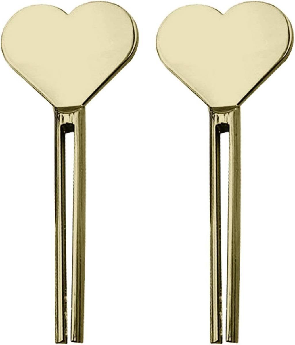 2pcs Metal Tube Squeezer Key,Stainless Steel Toothpaste Roller，Creams Tube Wringer,Efficient Toothpaste Saver,Toothpaste Roller Tube Key for Paint, Cosmetics and Hair Dye (Gold)