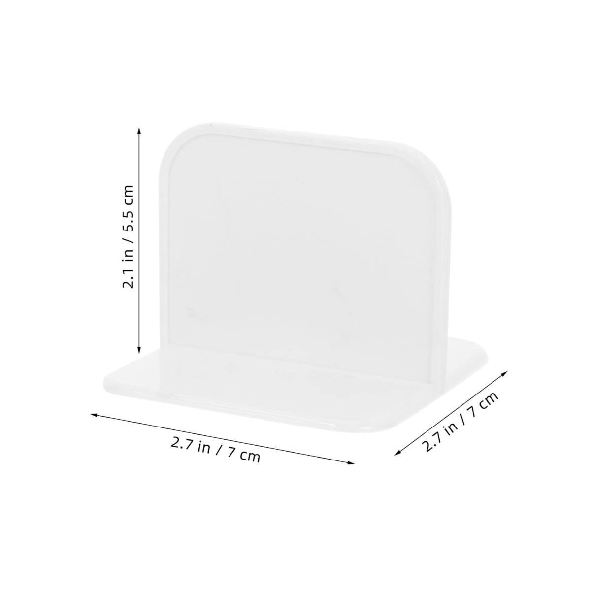4-Piece White Anti-Slip Fence Base Stabilizer Set for Fence Support and Safety