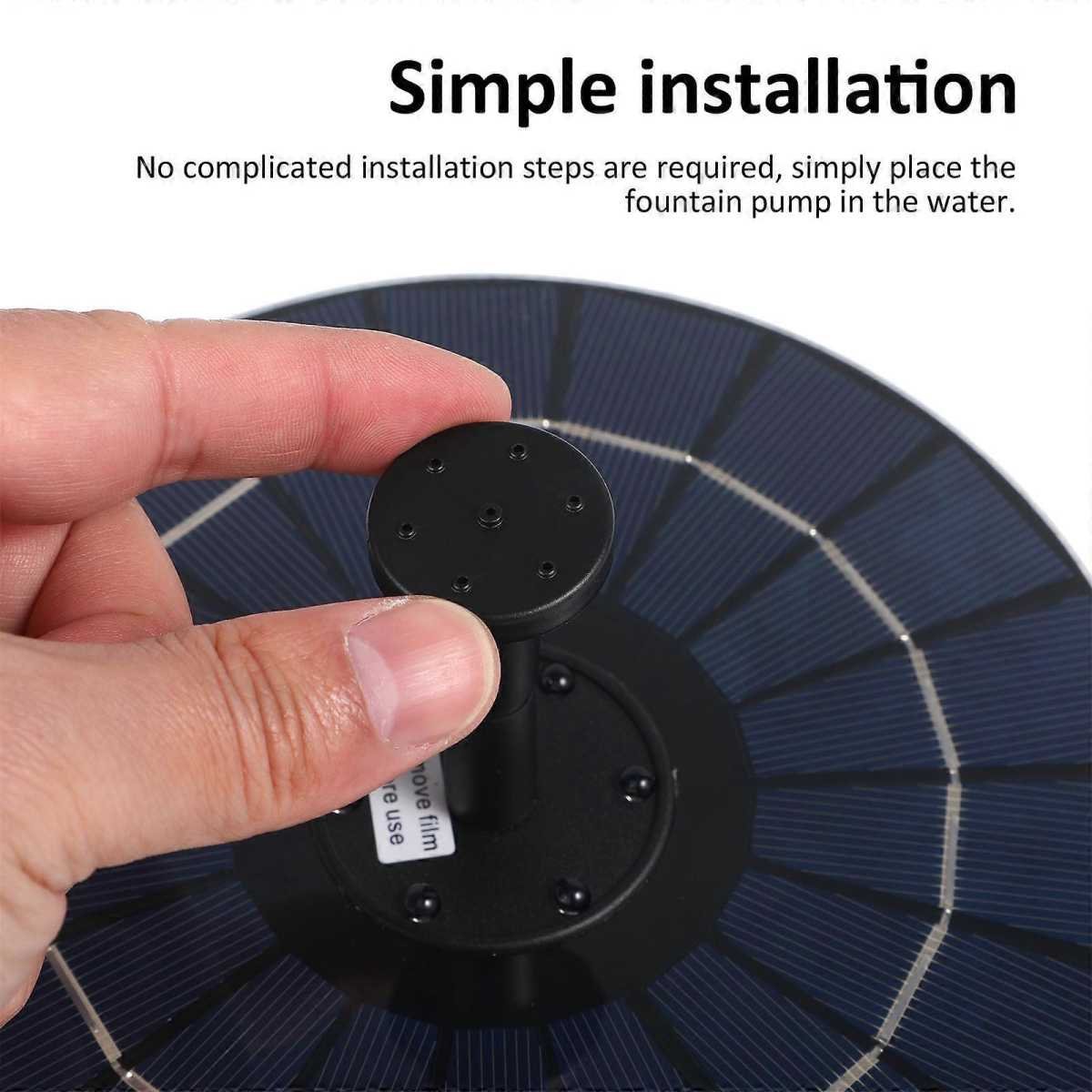 Solar Fountain Disc Pump Bird Bath Solar Water Fountain