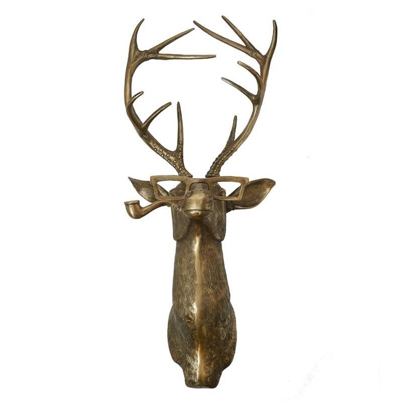 Frankie Stag Animal Resin Hanging Ornament Wall Art Front Door Decorative Pendant Housewarming Gift Deer