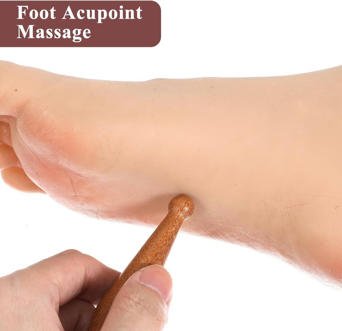 Massage Pen,Wooden Massage Tools Acupressure Pen Pressure Point Tool for Relaxing Body Hand Foot