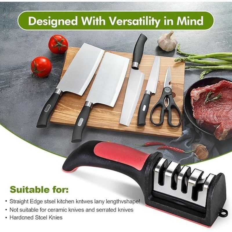 Professional multi-function tungsten carbide ceramic sharpening stone, can be used for rough grinding and fine grinding, kitchen craft knife, scissors, daily knife maintenance tool, suitable for home kitchen and handicraft studio scenes, is a good choice 