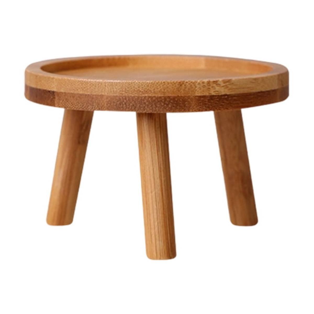 Wood Plant Stands Indoor,Mid-Century Modern Single Plant Stand for 3-12 Inch Pots,Tall Plant Stool for Large Plants,Perfect for Living Room,Balcony,and Office Beige