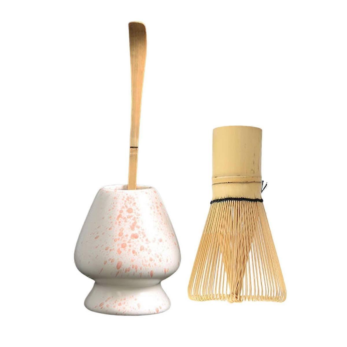 Matcha Whisk Ceremony Set (3pcs) - Whisk, Scoop, Tea Spoon & Bowl