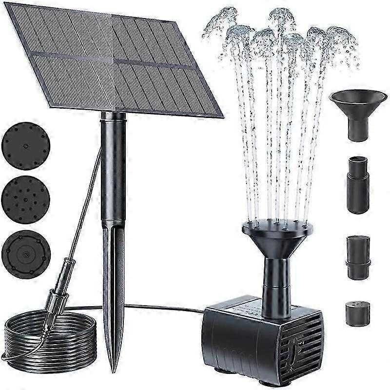 Solar Bird Bath Fountain Pump with Tubing Outdoor Water Pump